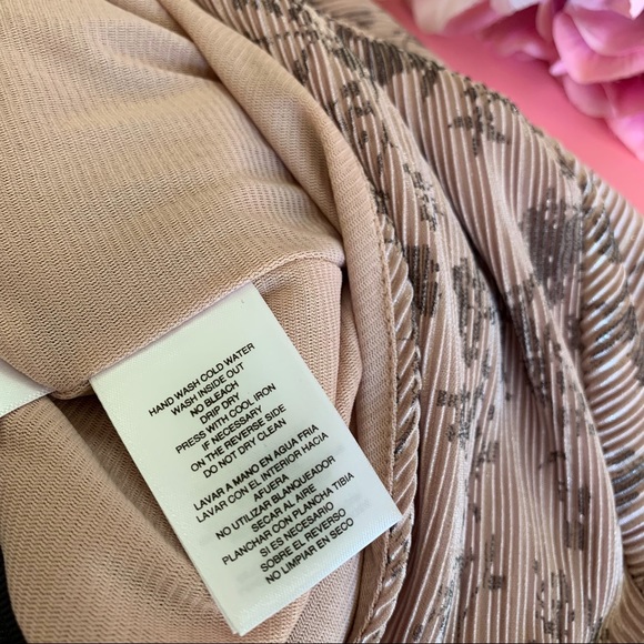 RACHEL ROY SILVIA PINK PLEATED FAUX WRAP MIDI DRESS NWT - Picture 12 of 16